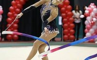 Maria Kitkarska, satisfaite de ses performances aux Championnats du monde de gymnastique rythmique